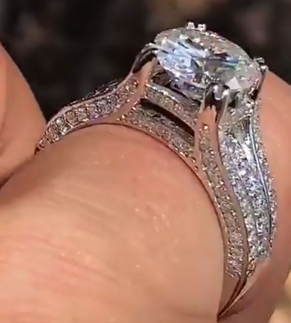 Moissanite Engagement Ring 1 Carat - Özel Tasarım 14 Ayar Beyaz Altın