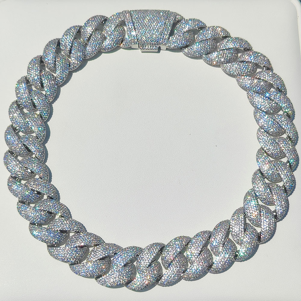 Cuban Link Chain 12Mm - Lüks 24MM 6 Sıralı Küme 5A
