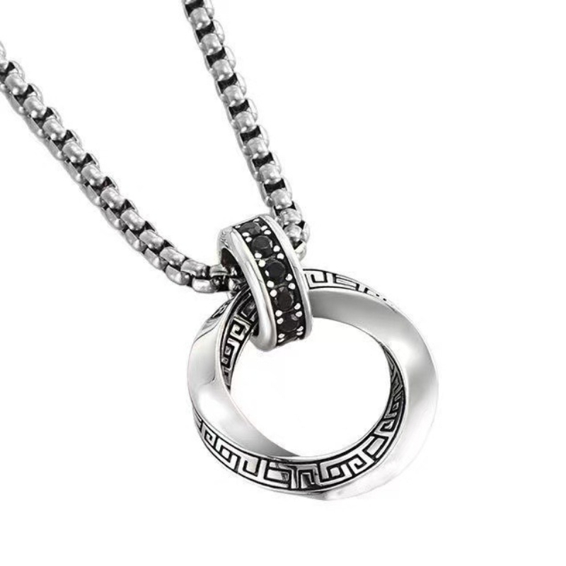 925 Sterling Silver Chain Necklace Men - 925 Ayar Gümüş Kolye Kolye Hip-Hop