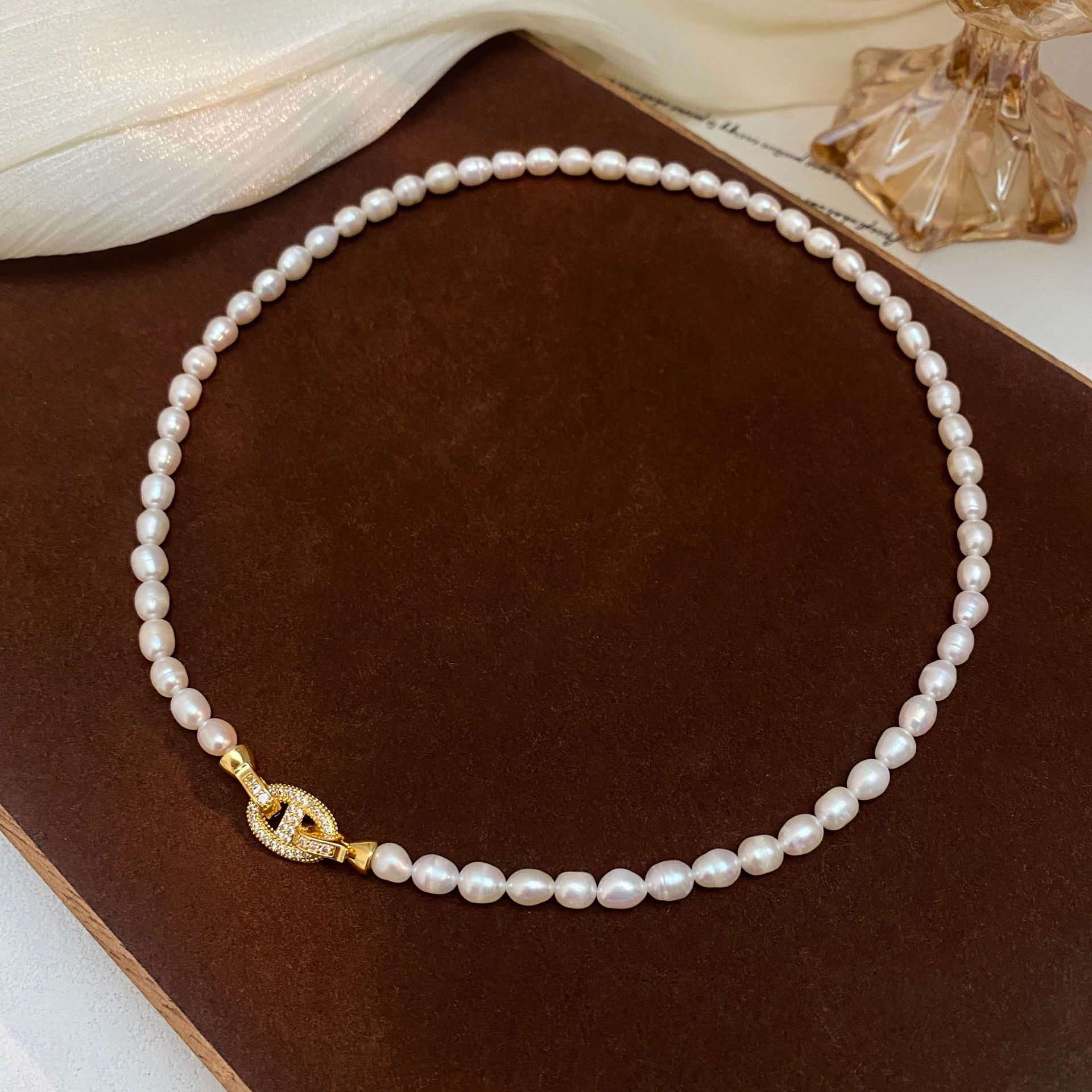 Cross Pendant Necklace Gold - Yüksek Kaliteli Trendy Parlak Kristal Çapraz