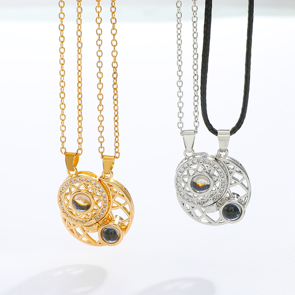 Magnetic Couple Matching Necklaces - 2 adet manyetik çift eşleşen kolye
