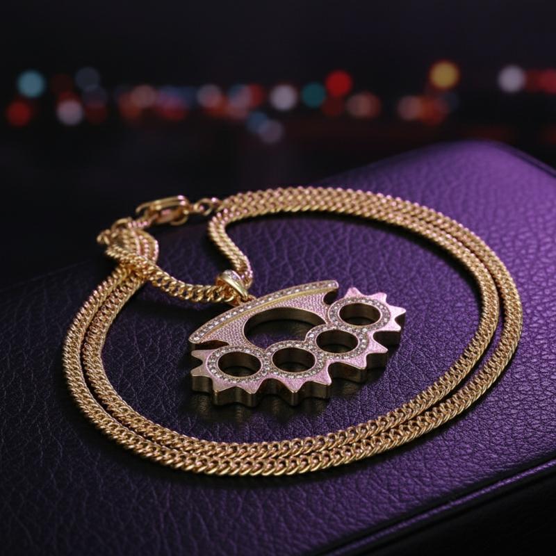 Layered Pendant Necklace Aesthetic - Y2K Punk Paslanmaz Çelik Kolye Kolye