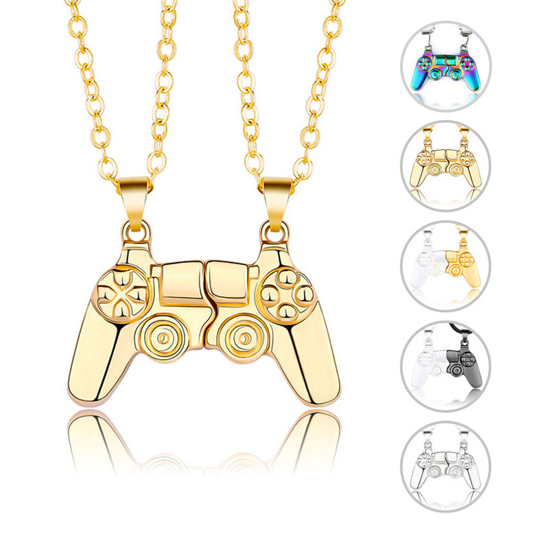 Magnetic Couple Matching Necklaces - Eşleşen Manyetik Oyun Kumandası Kolye Bileklik