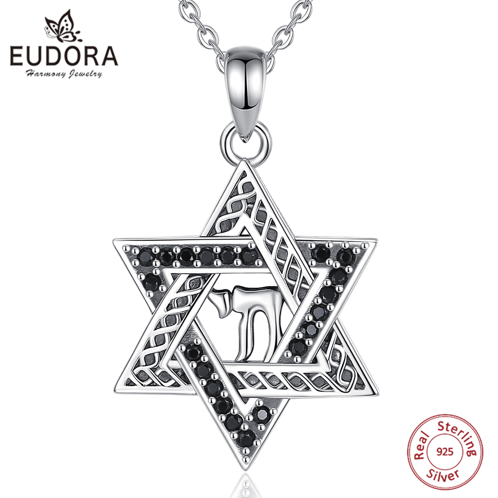 925 Sterling Silver Chain Necklace Men - Eudora kadınlar için 925 ayar gümüş