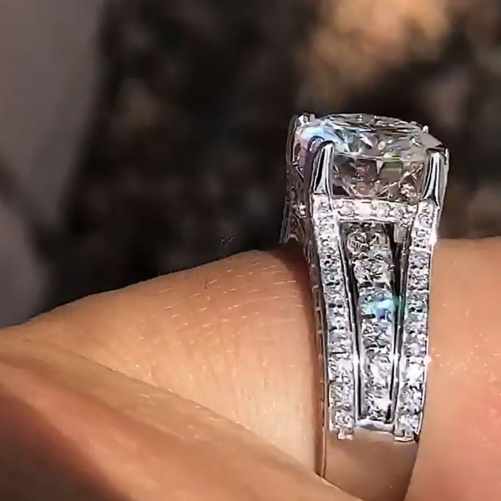 Özel Tasarım 14 Ayar Beyaz Alt - Moissanite Engagement Ring 1 Carat incelemesi ve fiyatı