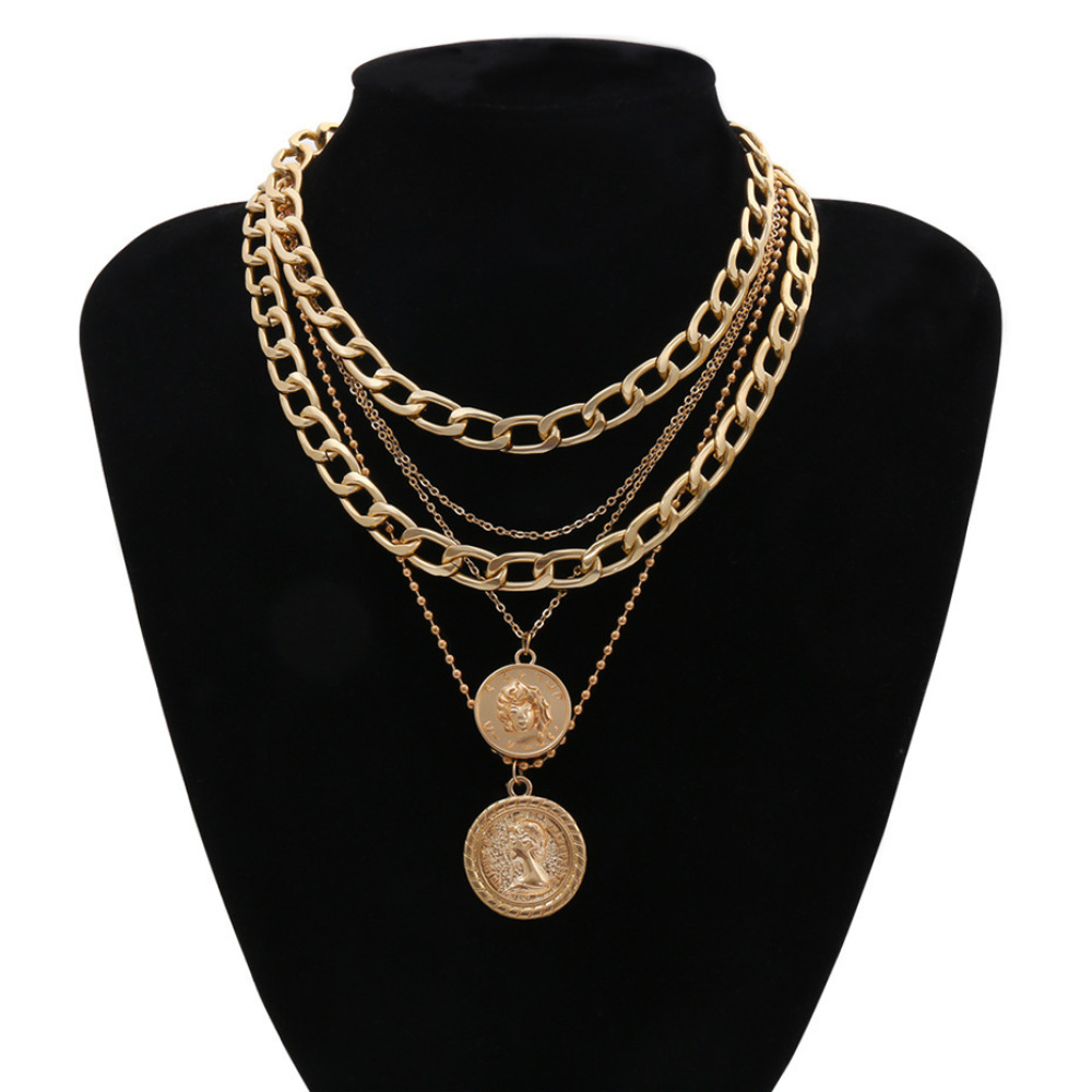 Bohem Tarzı Portre Kolye Moda  - Layered Pendant Necklace Aesthetic incelemesi ve fiyatı