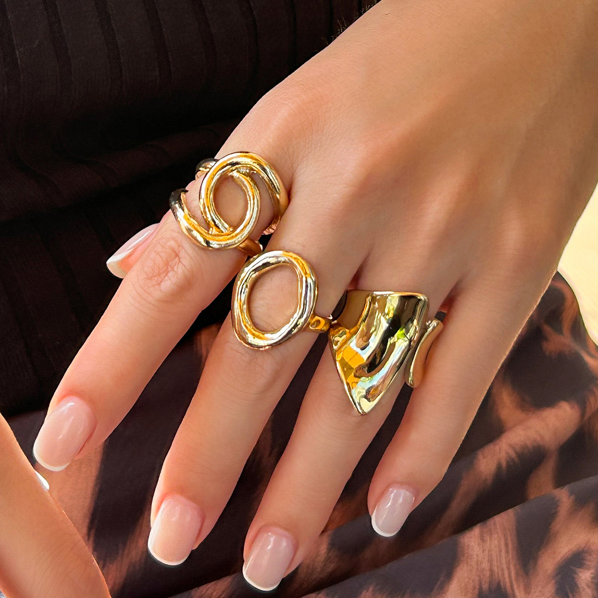 DIEZI 3 adet/takım Yeni Punk M - Vintage Punk Knuckle Rings Set incelemesi ve fiyatı