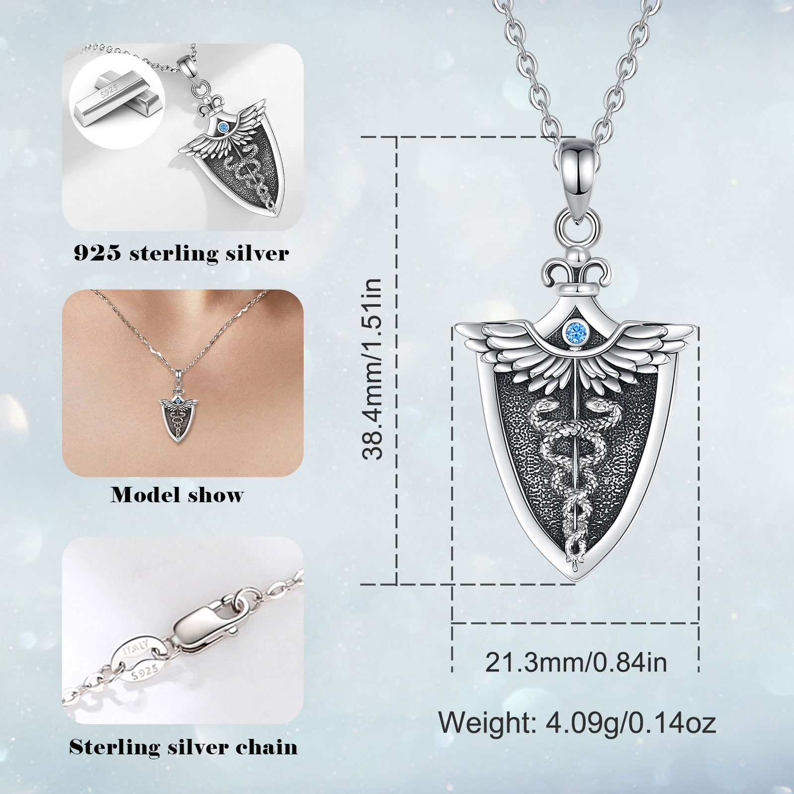 Eudora orijinal 925 ayar gümüş - 925 Sterling Silver Chain Necklace Men incelemesi ve fiyatı