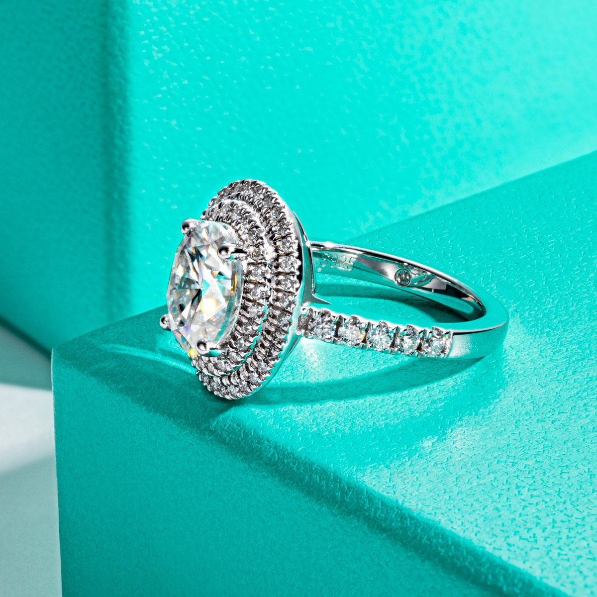 AnuJewel 3ct Oval Kesim Mozani - Moissanite Engagement Ring 1 Carat incelemesi ve fiyatı