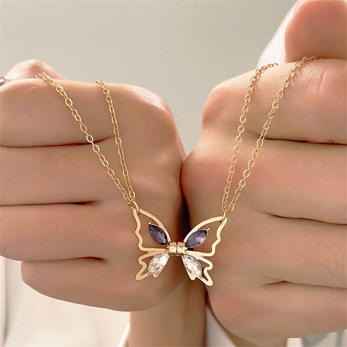 Sevgili BFF Manyetik Kelebek K - Magnetic Couple Matching Necklaces incelemesi ve fiyatı