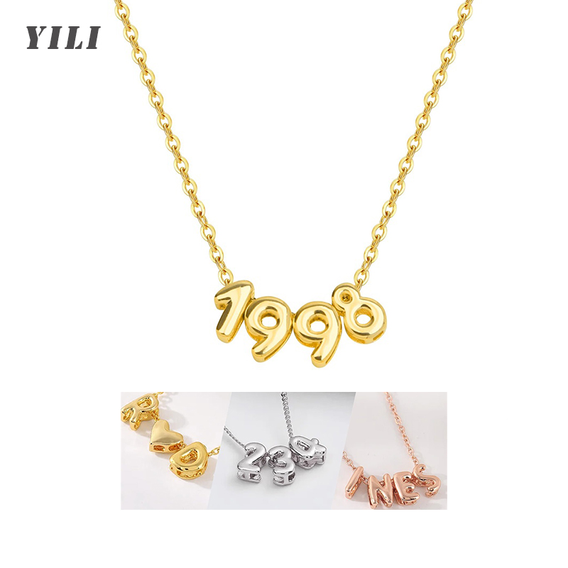 Kişiye Özel 3D Kabarcık Harfli - Initial Letter Necklace 18K Gold incelemesi ve fiyatı