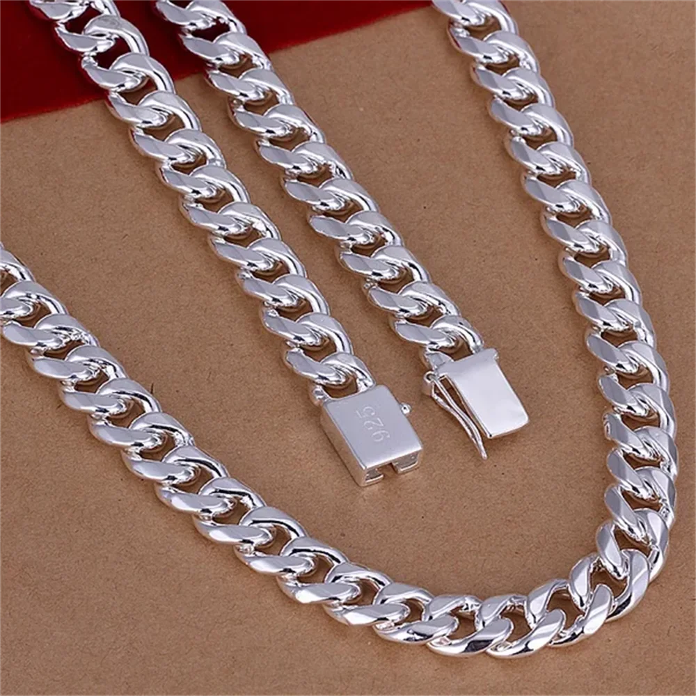 20-24 inç 925 ayar gümüş klasi - 925 Sterling Silver Chain Necklace Men incelemesi ve fiyatı