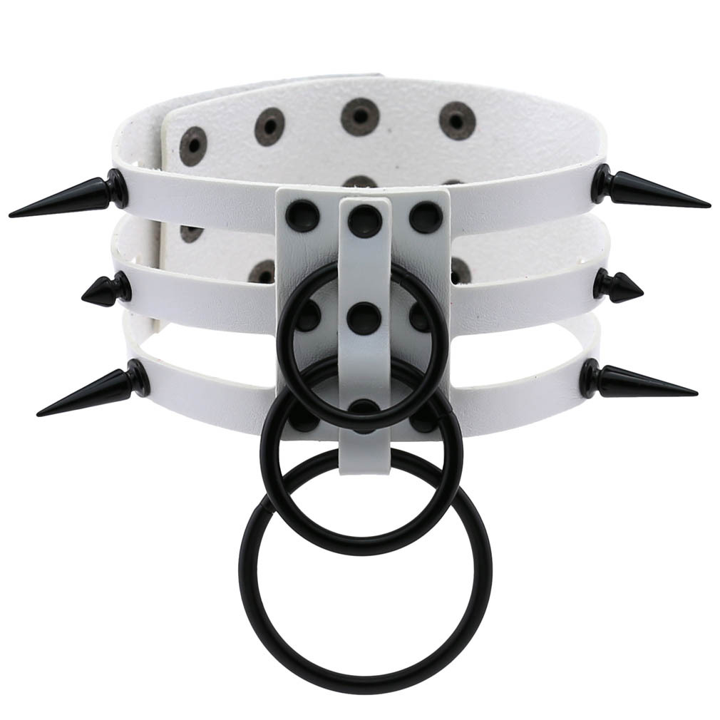 Moda kadın erkek siyah perçin  - Goth Punk Spike Choker incelemesi ve fiyatı