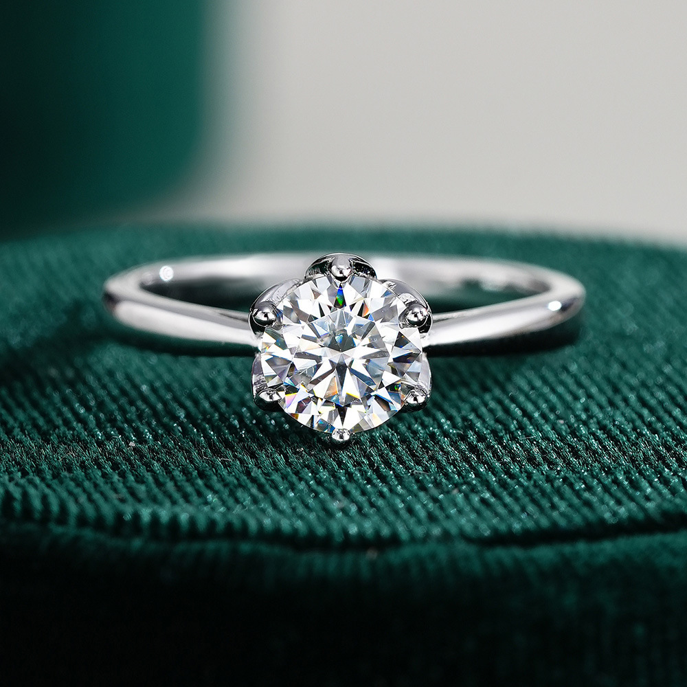 JoyceJelly Klasik Altı Pençeli - Moissanite Engagement Ring 1 Carat incelemesi ve fiyatı