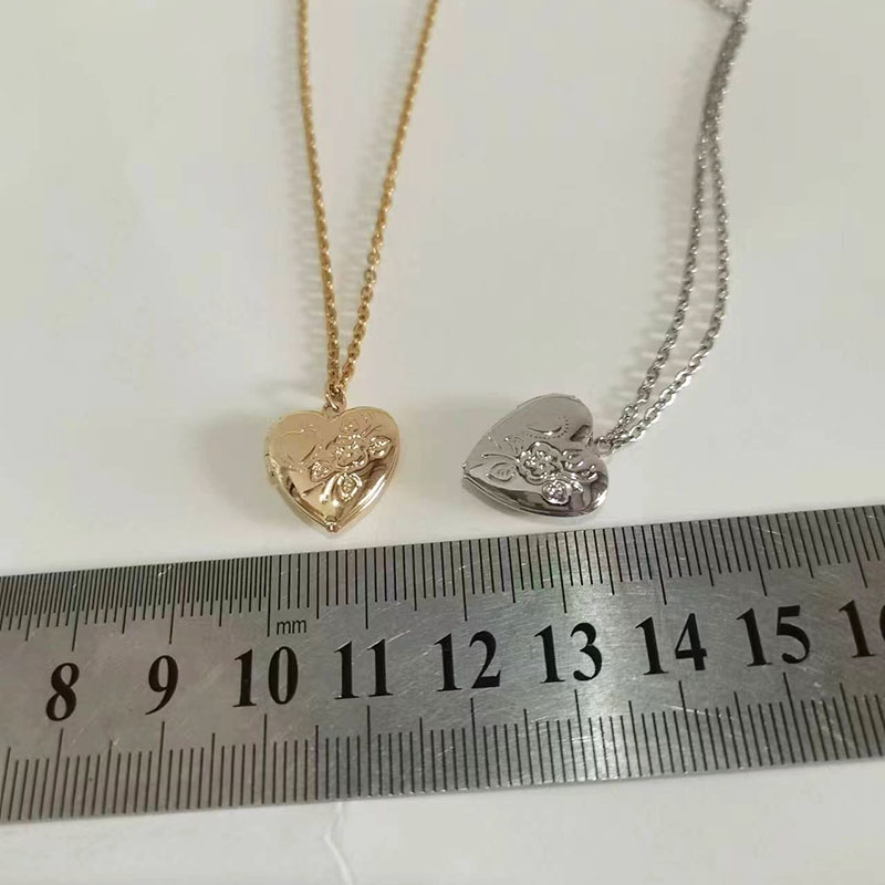 1 adet minik kalp 14mm fotoğra - Heart Locket Necklace Photo incelemesi ve fiyatı