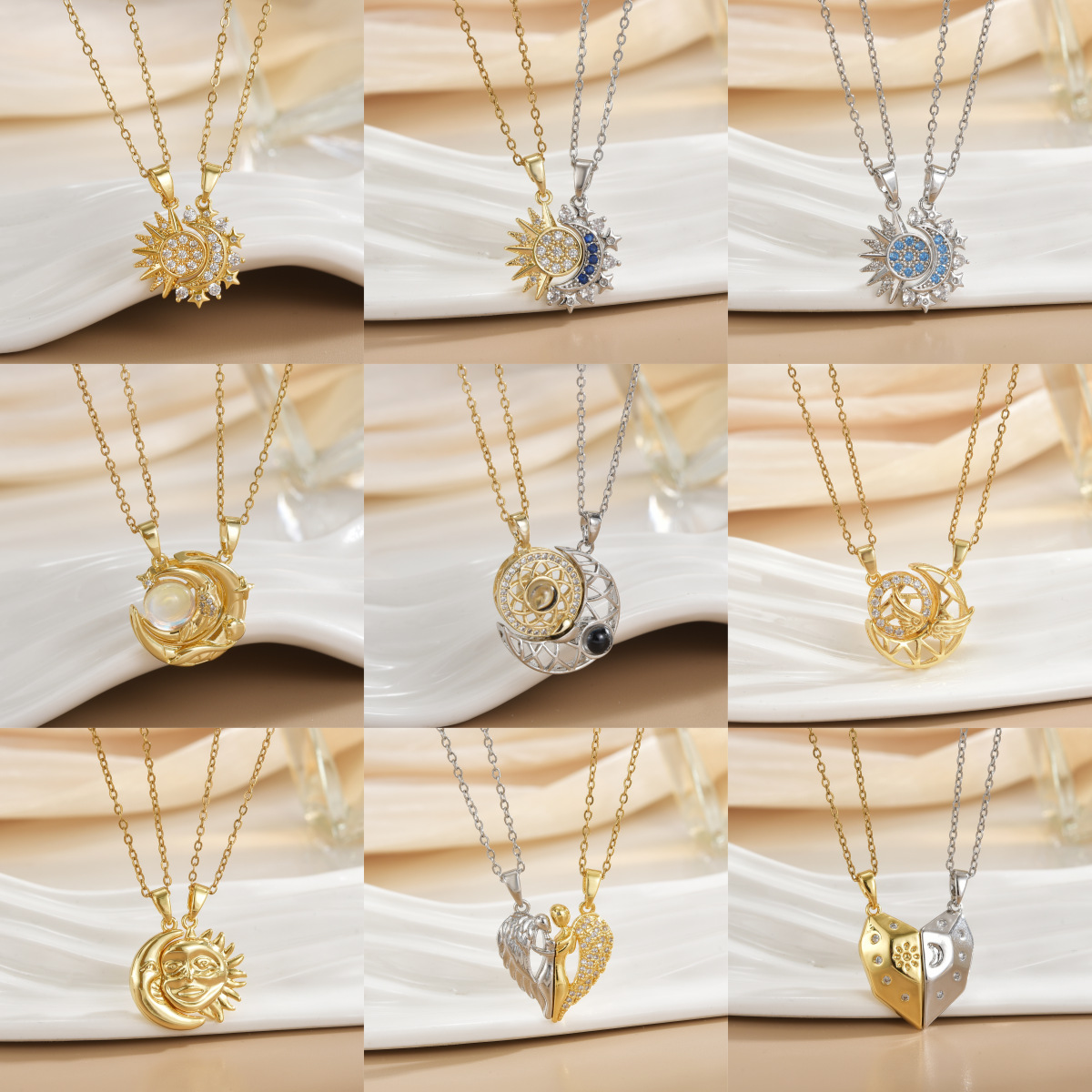 Çiftler Manyetik Kolye Güneş v - Magnetic Couple Matching Necklaces incelemesi ve fiyatı