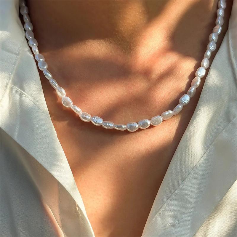 Yeni Moda Basit İmitasyon İnci - Pearl Choker Necklace Vintage incelemesi ve fiyatı