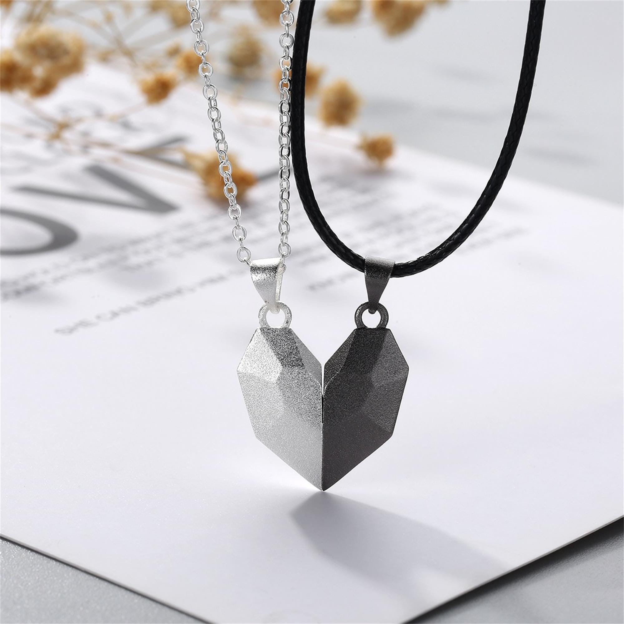 Özel çift manyetik kalp kolye  - Magnetic Couple Matching Necklaces incelemesi ve fiyatı