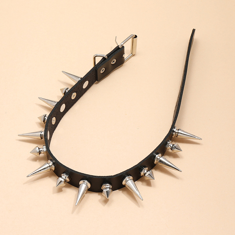 Punk uzun başak gerdanlık Faux - Goth Punk Spike Choker incelemesi ve fiyatı