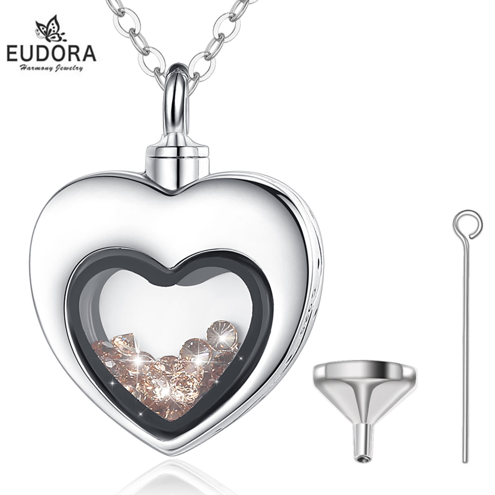 Eudora Gümüş Kalp Madalyon Kal - Heart Locket Necklace Photo incelemesi ve fiyatı