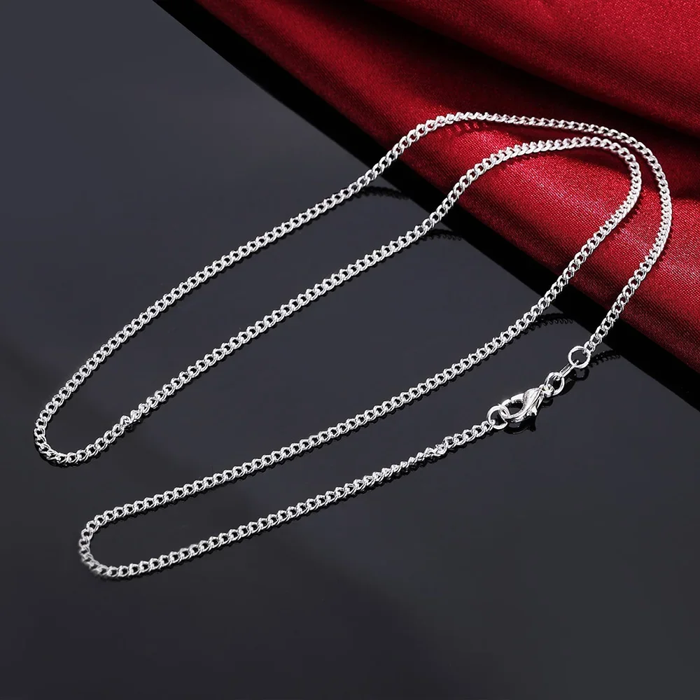 40-75cm 925 ayar gümüş klasik  - 925 Sterling Silver Chain Necklace Men incelemesi ve fiyatı