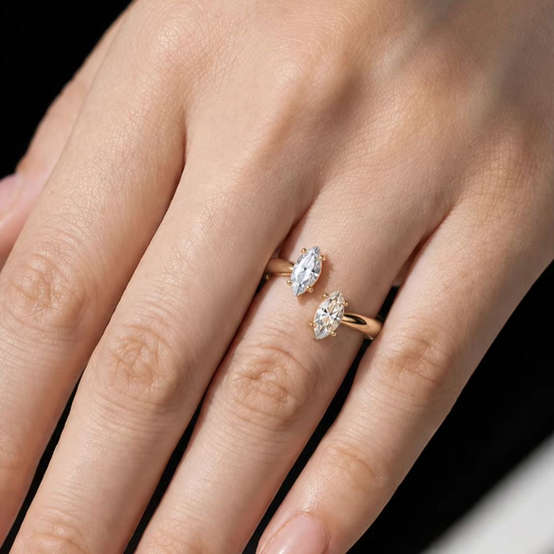Ayarlanabilir Açıklığa Sahip 1 - Moissanite Engagement Ring 1 Carat incelemesi ve fiyatı