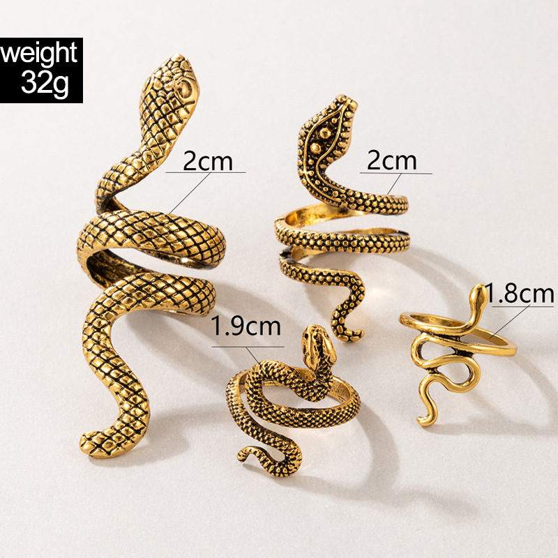 Punk yılan şekilli Knuckle yüz - Vintage Punk Knuckle Rings Set incelemesi ve fiyatı