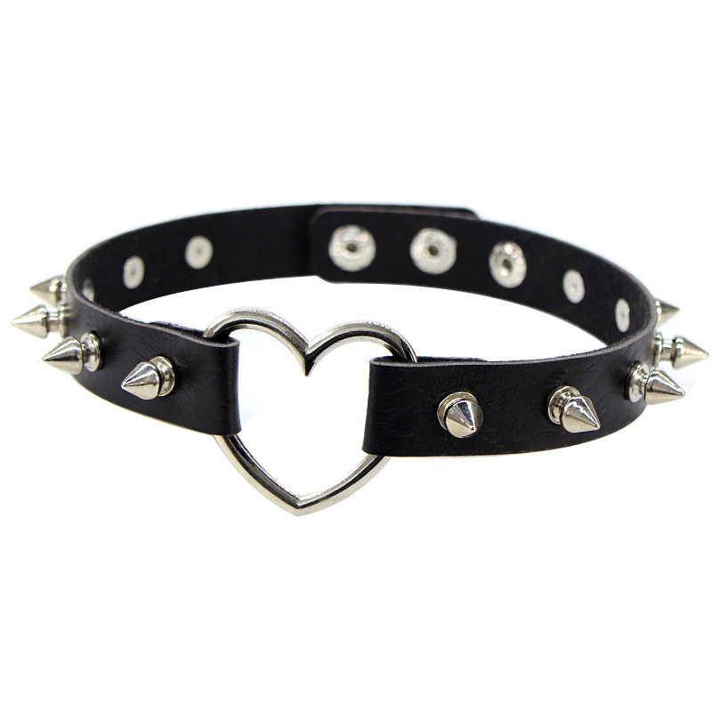 Seksi Başak Punk Yaka Deri Ger - Goth Punk Spike Choker incelemesi ve fiyatı