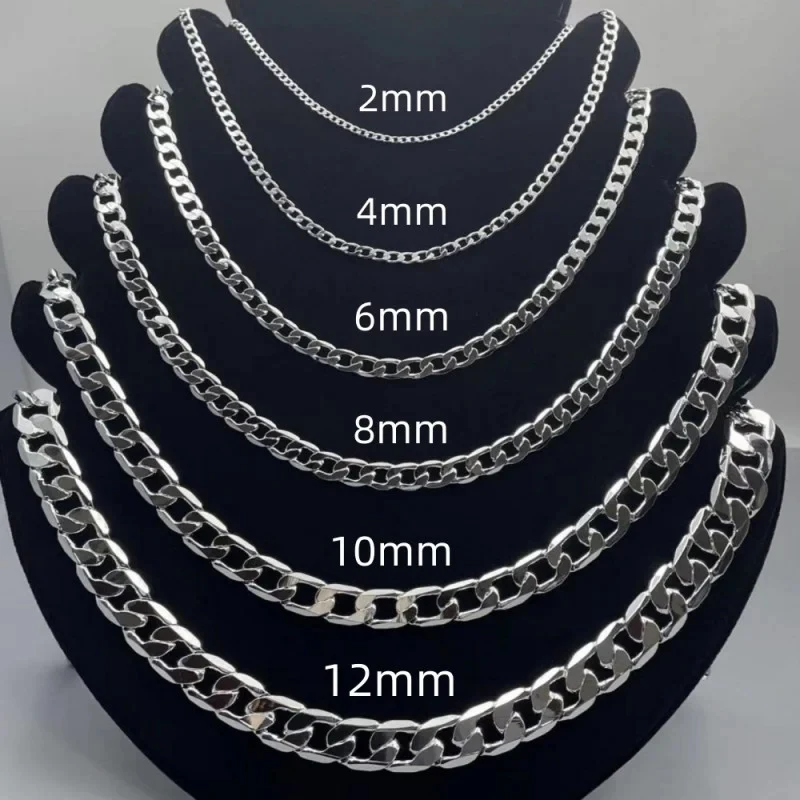 Erkek 925 Ayar Gümüş Kolye 2/4 - Cuban Link Chain 12Mm incelemesi ve fiyatı