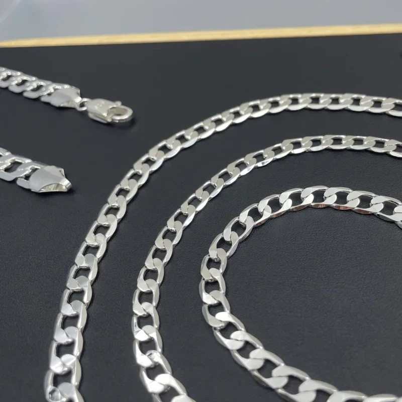Erkek 925 Ayar Gümüş Kolye 2/4 - Cuban Link Chain 12Mm incelemesi ve fiyatı