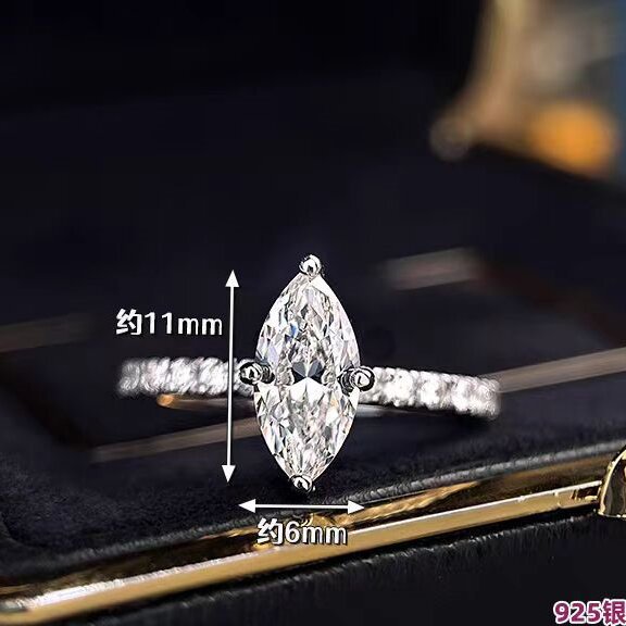 Lüks Gerçek 1 Karat D Renk Mar - Moissanite Engagement Ring 1 Carat incelemesi ve fiyatı