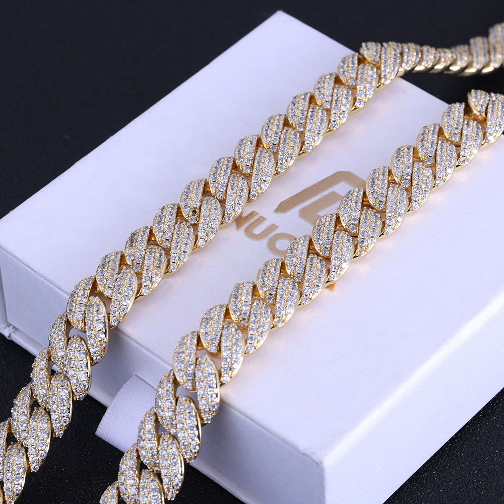 ESKEEM Yeni Stil 13MM Buzlu Kü - Cuban Link Chain 12Mm incelemesi ve fiyatı