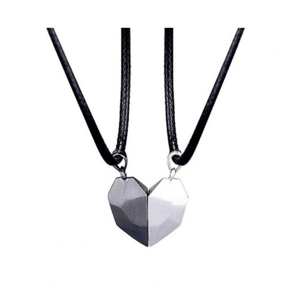 Kalp Kolye Çift Eşleşen Kolye  - Magnetic Couple Matching Necklaces incelemesi ve fiyatı