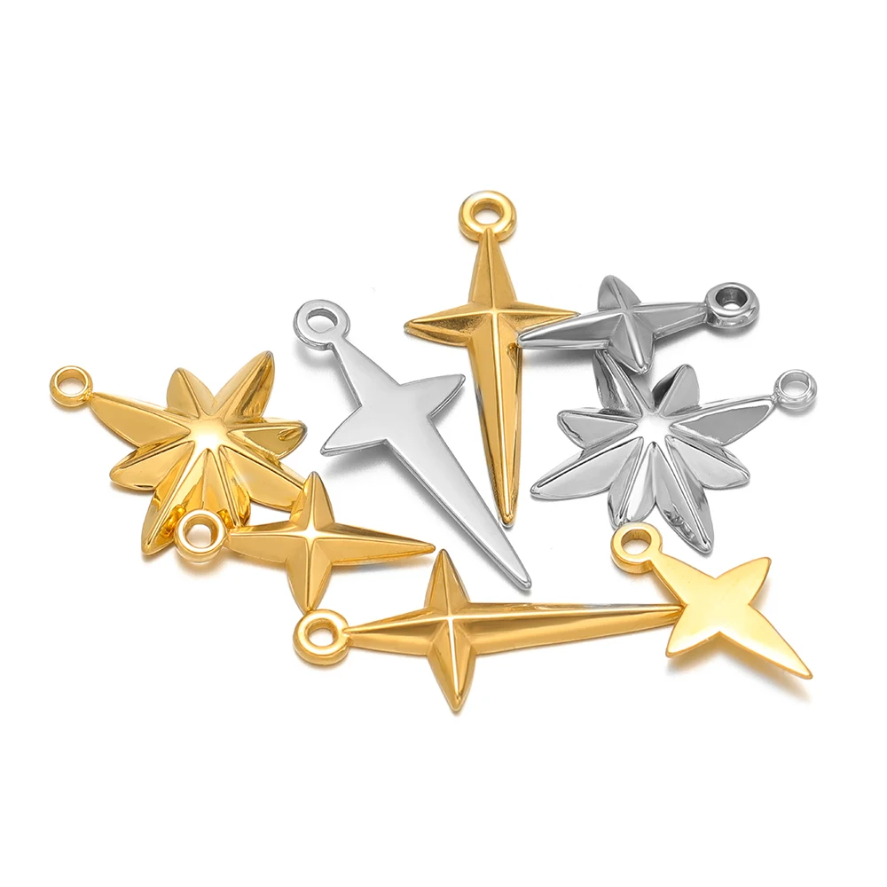 5 adet Yüksek Kalite Paslanmaz - Cross Pendant Necklace Gold incelemesi ve fiyatı